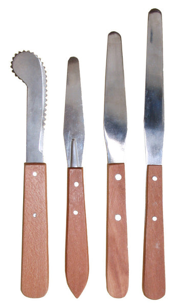 Painting/Palette Knives, Stainless Steel blades with Wooden handles – WoW  Art Supplies