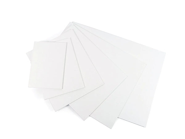 JAGS Canvas Pad For Painting 10 x 12 Inch (Pack of 10 Sheets) - White -  Medium Grain Double Acrylic Titanium Primed Cotton Canvas Cloth