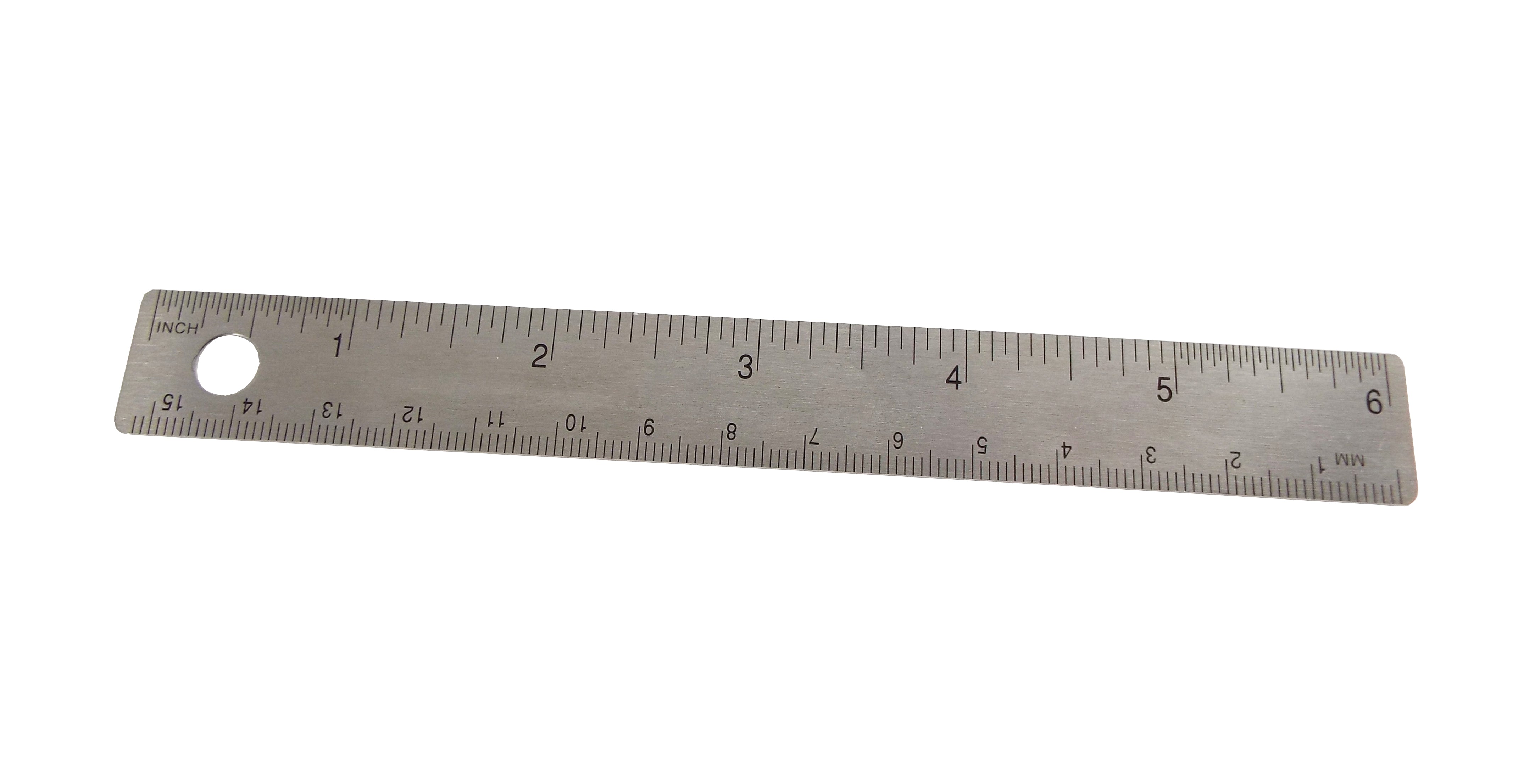 6 Mini Stainless Steel Ruler with Pocket Clip